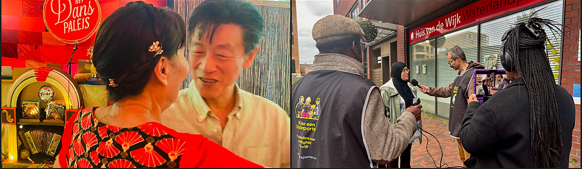 Beelden van de initiatieven, o.a. OBA, Het Danspaleis en Stadsreporters.